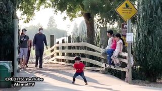 Funny reactions bushman prank