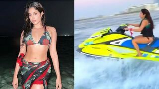 Jhanvi Kapoor Flaunts Her Curves In Bikini On Vacation With Family In Dubai