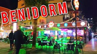 BENIDORM ???????? LEVANTE BEACH NIGHT WALK - NIGHT BARS NOVEMBER 2021