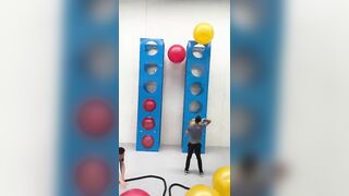 Exercise Ball Racing Is AWESOME ????????