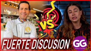 FUERTE AGARRON DE CARLA CONTRA GREGORIO MASTERCHEF CELEBRITY