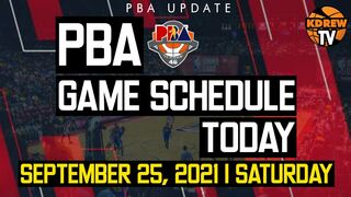 PBA GAMES SCHEDULE TODAY - SEPTEMBER 25, 2021 SATURDAY | PBA PHILIPPINE CUP 2021