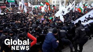 COVID-19: Bulgaria protesters try to storm parliament during rally against restrictions
