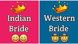 Indian bride Vs Western bride????????‍♀️????????????????‍♀️
