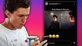 TOM HOLLAND REPOSTED MY VIDEO ON HIS INSTAGRAM STORY BUT...