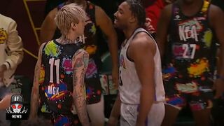 MGK Roasted For Awkward NBA All Star Game Appearance