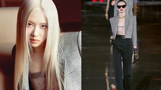 ROSÉ OUTFITS vs THE MODELS | SAINT LAURENT - WOMEN'S SUMMER 2022 SHOW #YSL #PFW