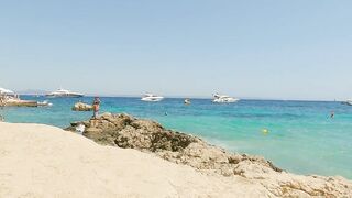 Beach walk | Playa de Illetes | Mallorca | Spain 4K