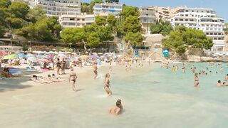 Beach walk | Playa de Illetes | Mallorca | Spain 4K