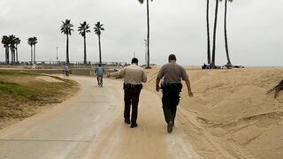 Burglary, Park Ranger sweep and new encampments. Mornings in Venice Beach