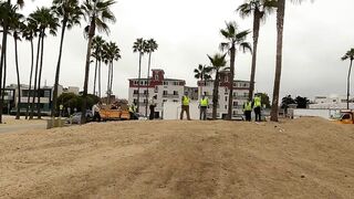 Burglary, Park Ranger sweep and new encampments. Mornings in Venice Beach