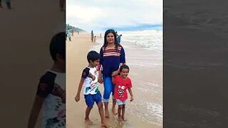 At Kazhimbram beach in Thrissur