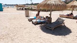 2021 Plaja Porthminster Beach 4K sun, Black Sea, party love Constanta Mamaia Beach