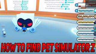 How to FIND and PLAY Pet Simulator Z (Roblox Pet Simulator Z)