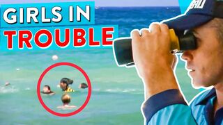 School Girls Caught In Life-Threatening Rip!