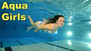 Bikini Girl Swimming Underwater