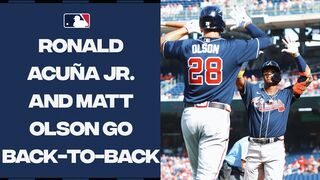 Braves start off the game with back-to-back BOMBS! ????????