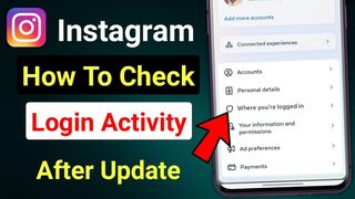 How to Check Instagram Login Activity | Instagram login activity kaise dekhe |Where you're logged in