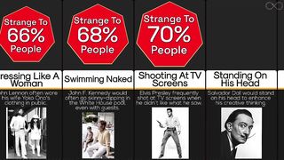 Comparison: Most Strange Habits Of Famous People