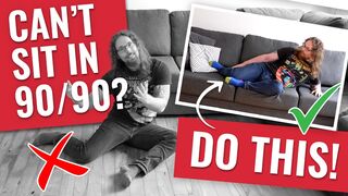 Can't do 90/90s? Do this! Hip flexibility for the inflexible!