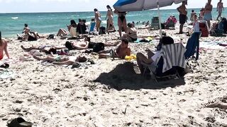 ???????? Beautiful day at Miami beach walk | beach walk 4k