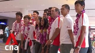 Warm welcome home for Asian Games champion Shanti Pereira