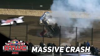 Massive Steel Block Late Model Flip | 2023 Dirt Track World Championship at Eldora Speedway