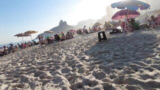 ???????? Leblon beach Brazil | beach walk 4K ????