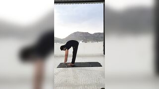 DAY 46/75 ???? #yoga #viral #trendingshorts #viral #youtubeshorts #shorts #height #motivation