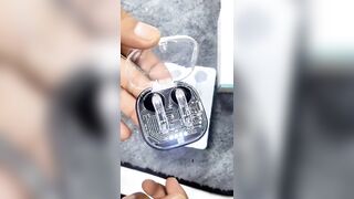 "This Transparent Bluetooth Earbuds Case is INSANE! | LED Glow Tech!#BluetoothEarbuds #Transparent