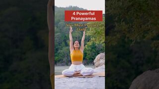 4 powerful pranayama you must practice daily #pranayama #yoga #shortvideo #youtube #anulomaviloma