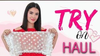 4k Transparent Try on Haul Dress | See through cleaning And Cleaning Home And Dress Violet Review