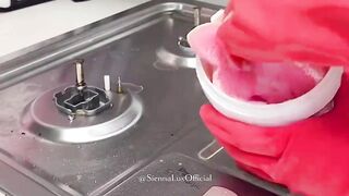 [4k Housewife] ♥️ Transparent Cleaning | how to Clean Kitchen | try on Haul